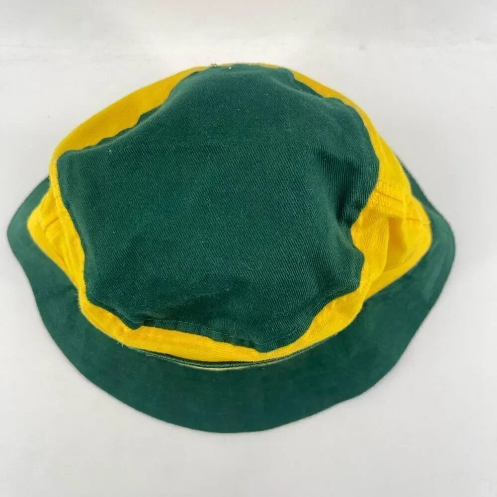 Von Dutch Kids Colorblock Bucket Hat – Green & Yellow, One Size